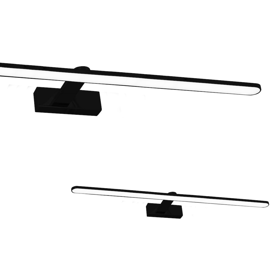 Applique LED IP44 noire 100 cm 21 W 4000 K neutre, salle de bain Applique murale LED SPLASH NOIRE 100 cm 21W