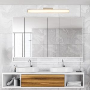 Applique murale LINEA LED 8W 45cm CCT 3000K/4000K/6000K IP44 - doré