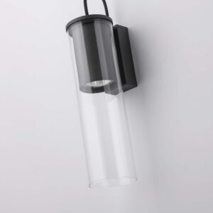 Applique murale MANACOR 1 GU10 - noir/noir/transparent