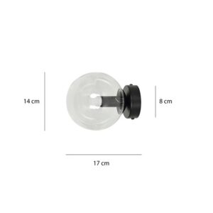 Applique Murale ROSSI K1 BL Transparente Élégance Minimaliste