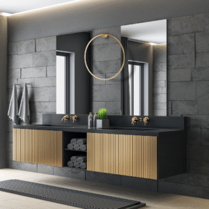 Applique murale Saturne Or 46W LED
