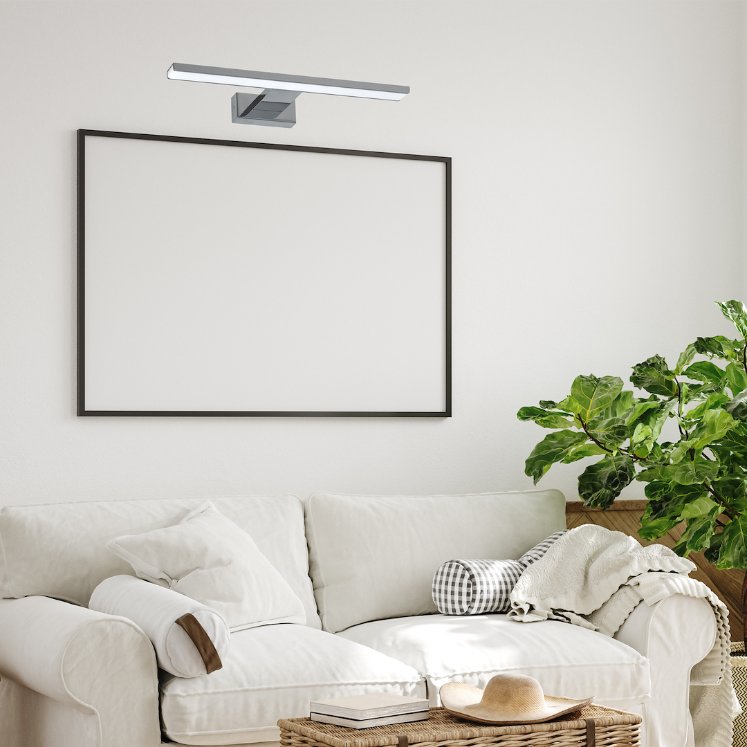 Applique LED 7 W IP44 SHINE Chrome 30 cm 4000 K miroir salle de bain Applique murale SHINE CHROME 30 cm LED 7W