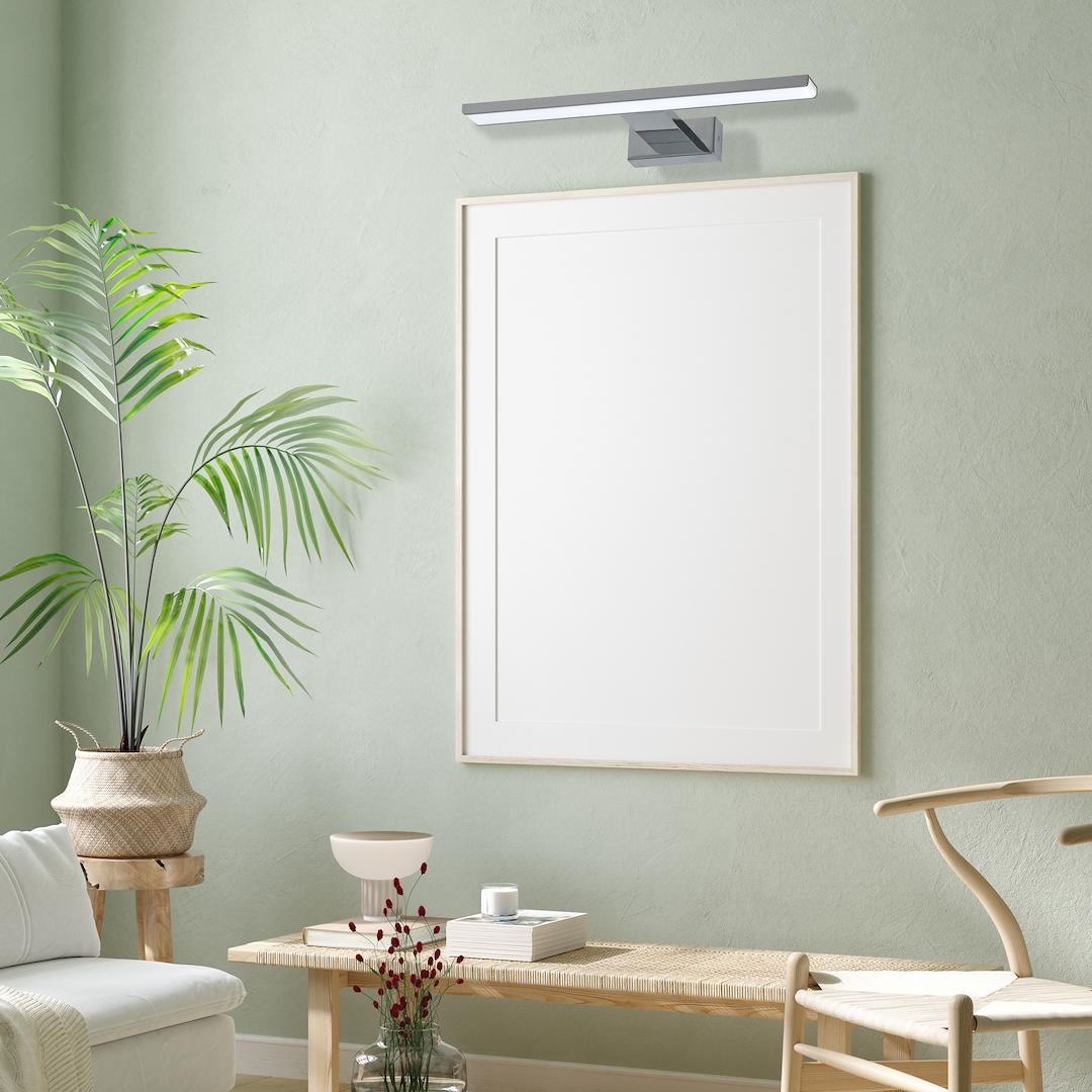 Applique LED 7 W IP44 SHINE Chrome 30 cm 4000 K miroir salle de bain Applique murale SHINE CHROME 30 cm LED 7W