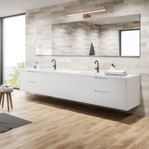 Applique murale SHINE couleur or rose 60 cm 13,8W LED