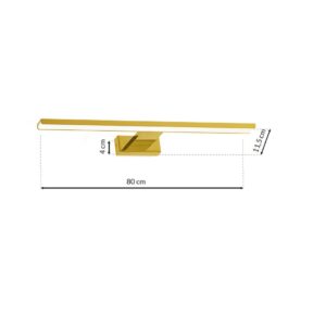 Applique murale SHINE GOLD 80cm 15W LED
