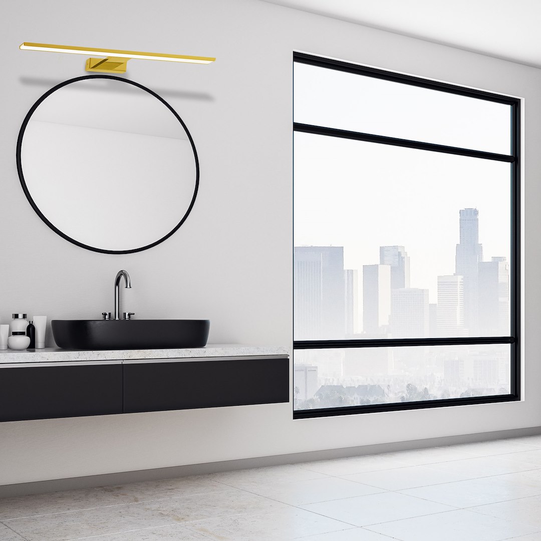 Applique salle de bain SHINE OR 60 cm LED 13,8 W IP44 miroir 4000 K Applique murale SHINE OR 60cm 13,8W LED