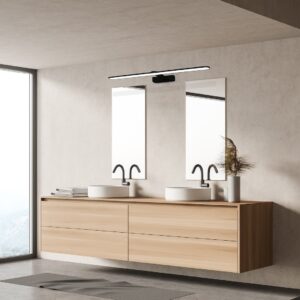 Applique murale SPLASH NOIRE 60cm 12W LED
