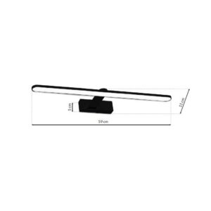Applique murale SPLASH NOIRE 60cm 12W LED