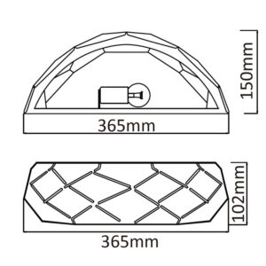 Applique REUS E27 - noir