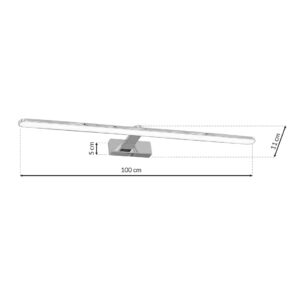 Applique SPLASH CHROME 100cm 21W LED