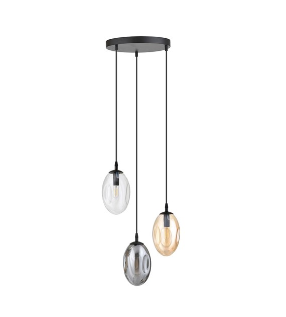 Plafonnier ASTRAL 3 feux design, haute qualité, fabriqué en Pologne ASTRAL 3 BL PREMIUM MIX