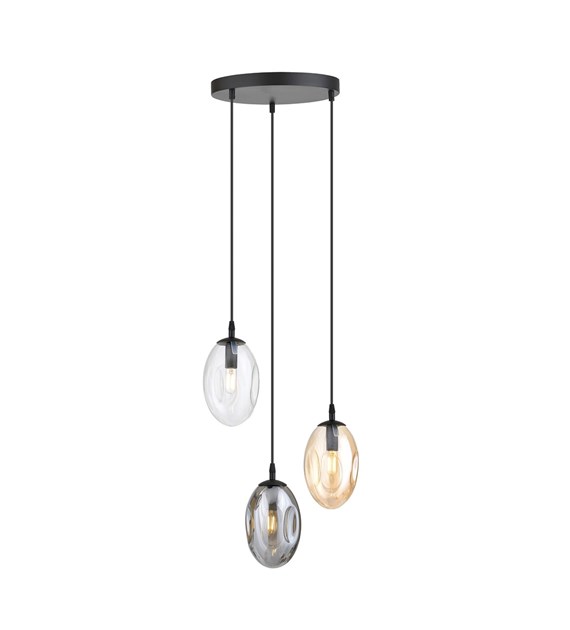 Plafonnier ASTRAL 3 feux design, haute qualité, fabriqué en Pologne ASTRAL 3 BL PREMIUM MIX