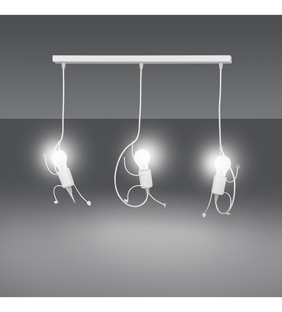 Luminaire suspendue BOBI 3 Blanc – design minimaliste, haut rendement BOBI 3 BLANC