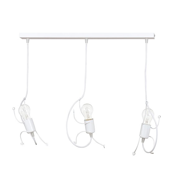 Luminaire suspendue BOBI 3 Blanc – design minimaliste, haut rendement BOBI 3 BLANC