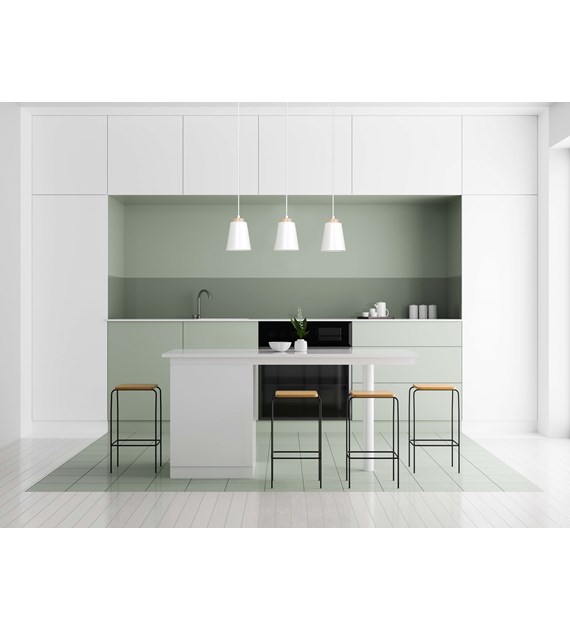 BOLERO 3 Blanc – Luminaire suspendue scandinave bois, 3 lumières BOLERO 3 BLANC