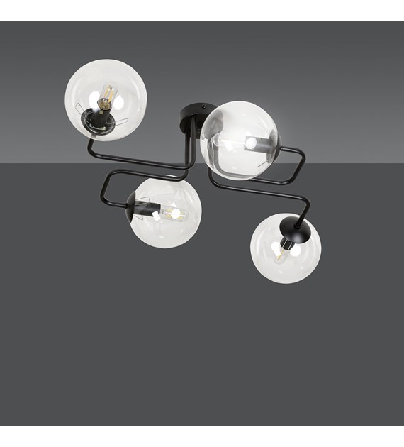 BRENDI 4 lampes plafonnier design en verre transparent BRENDI 4 BL TRANSPARENT" se traduit en français par "BRENDI 4 BL TRANSPARENT". Le titre semble être un nom de produit ou une marque qui ne nécessite pas de traduction. Si "BL"...