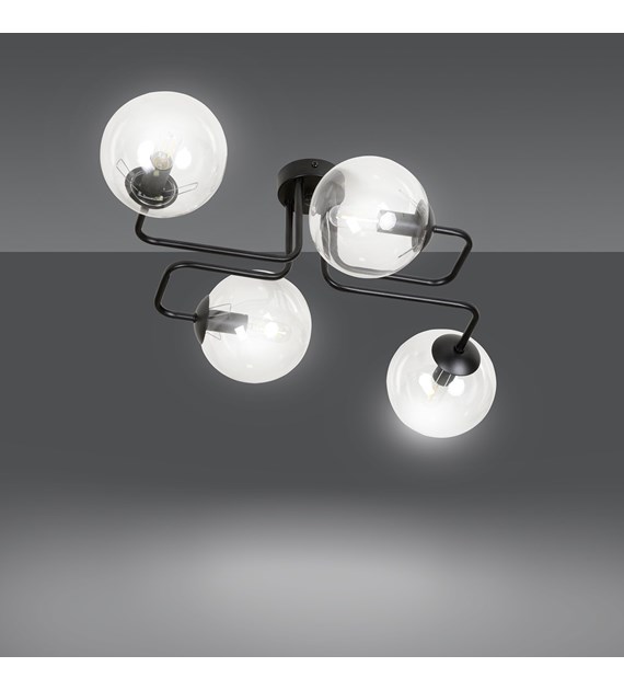 BRENDI 4 lampes plafonnier design en verre transparent BRENDI 4 BL TRANSPARENT" se traduit en français par "BRENDI 4 BL TRANSPARENT". Le titre semble être un nom de produit ou une marque qui ne nécessite pas de traduction. Si "BL"...