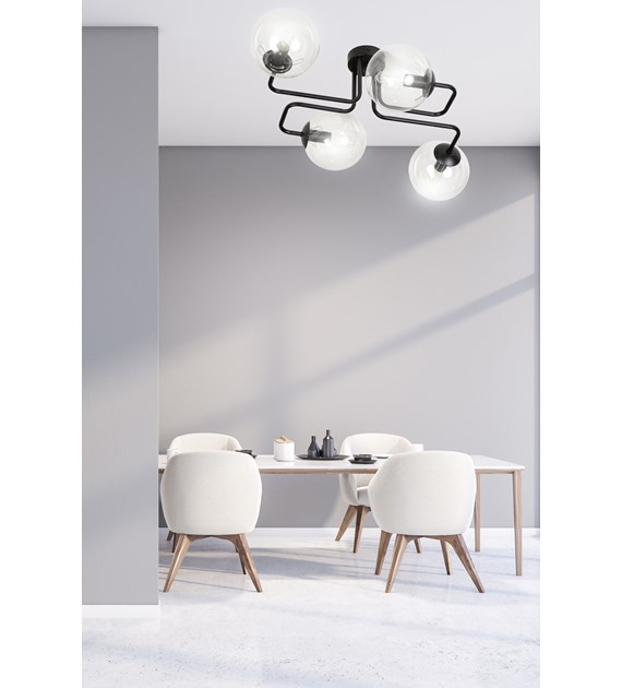 BRENDI 4 lampes plafonnier design en verre transparent BRENDI 4 BL TRANSPARENT" se traduit en français par "BRENDI 4 BL TRANSPARENT". Le titre semble être un nom de produit ou une marque qui ne nécessite pas de traduction. Si "BL"...