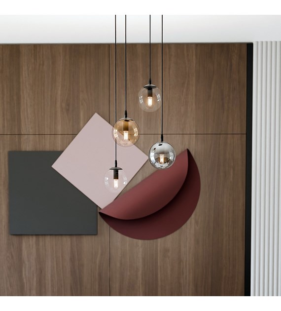 Lampe suspendue COSMO 4 – design intemporel, verre premium COSMO 4 BL PREMIUM MIX