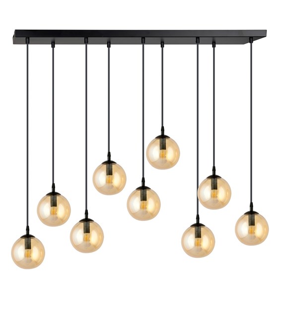 Lampe suspendue COSMO 9 Miel – verre chic, éclairage parfait COSMO 9 BL MIEL