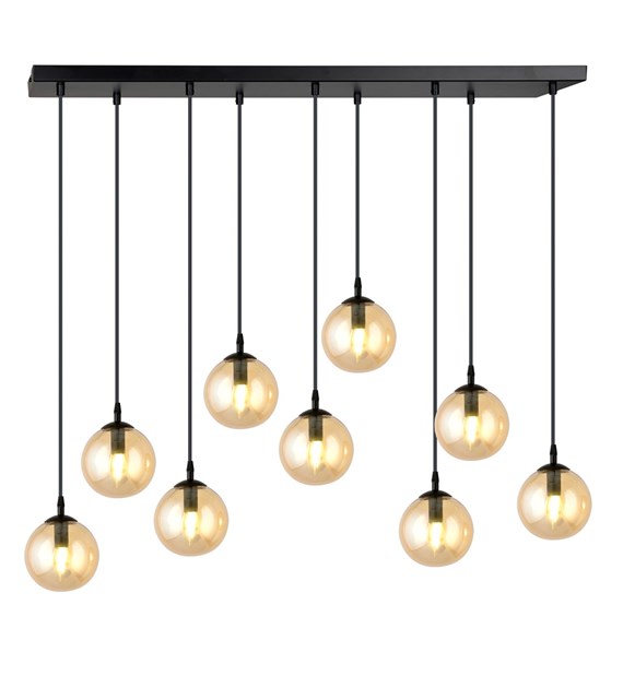 Lampe suspendue COSMO 9 Miel – verre chic, éclairage parfait COSMO 9 BL MIEL