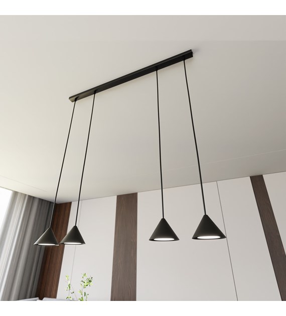 Lampe suspendue ELIT 4 Noir – design conique minimaliste ELIT 4 NOIR