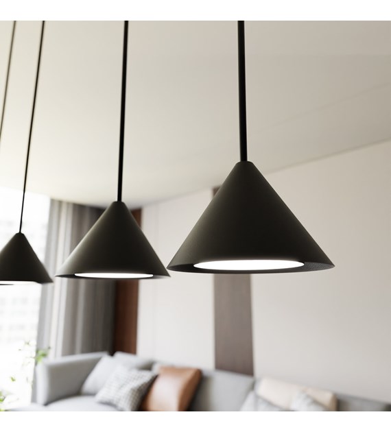 Lampe suspendue ELIT 4 Noir – design conique minimaliste ELIT 4 NOIR
