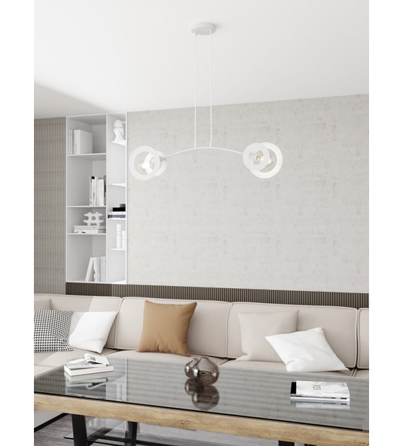 Euforia 2 WH – Lampe suspendue design géométrique, métal durable EUFORIA 2 WH
