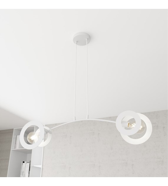 Euforia 2 WH – Lampe suspendue design géométrique, métal durable EUFORIA 2 WH