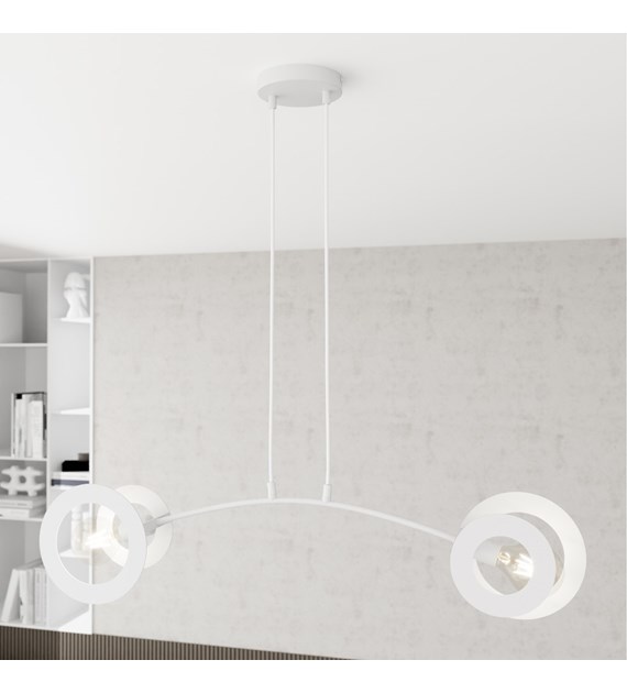 Euforia 2 WH – Lampe suspendue design géométrique, métal durable EUFORIA 2 WH