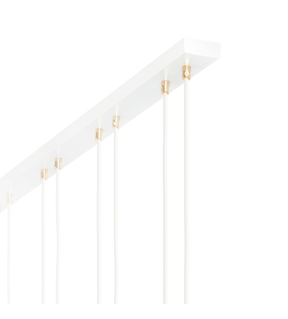 GLAM suspension design verre/doré, 1–4 sources, fabriquée en Pologne GLAM 4 BLANC/MIEL