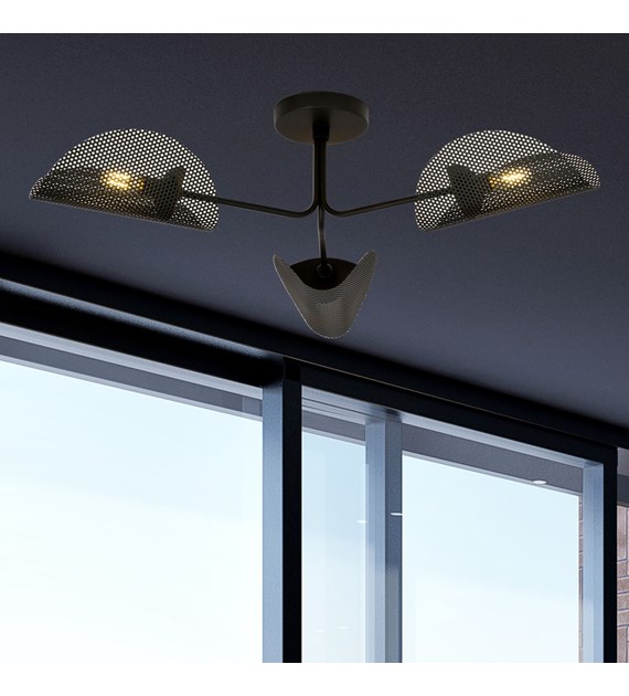 GOMEZ 3 BLACK plafonnier design - luminaire d'éclairage GOMEZ 3 BLACK luminaire