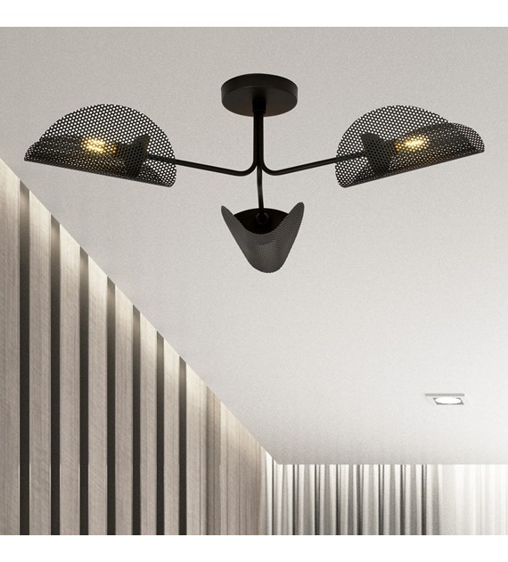 GOMEZ 3 BLACK plafonnier design - luminaire d'éclairage GOMEZ 3 BLACK luminaire