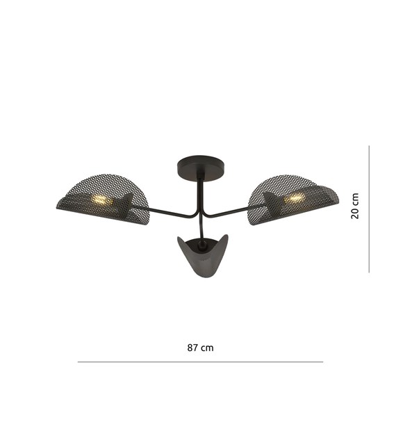 GOMEZ 3 BLACK plafonnier design - luminaire d'éclairage GOMEZ 3 BLACK luminaire