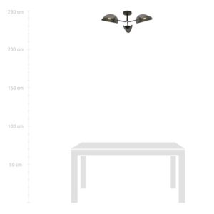 GOMEZ 3 BLACK luminaire