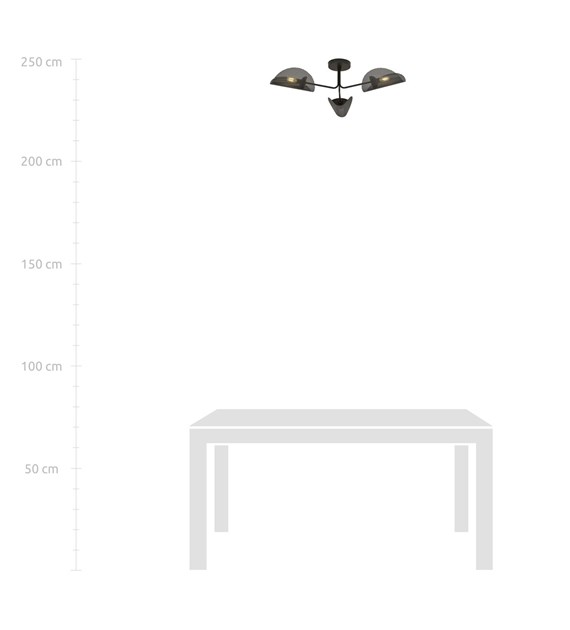 GOMEZ 3 BLACK plafonnier design - luminaire d'éclairage GOMEZ 3 BLACK luminaire