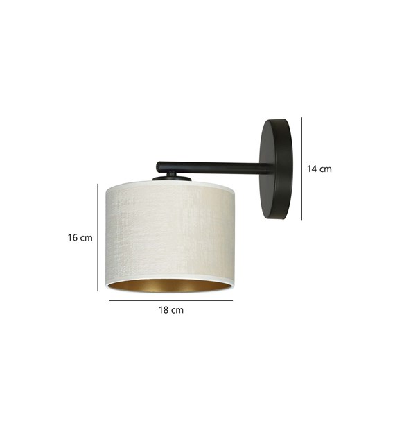 Applique Murale HILDE Blanc Élégant en Matériau Durable HILDE K1 BL BLANC