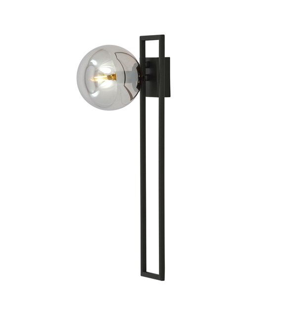 Plafonnier IMAGO 1 C Noir Grafit – style industriel, abat-jour verre IMAGO 1C NOIR/GRAFIT