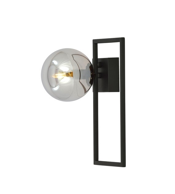 Plafonnier design IMAGO 1 D Noir Graphit métal poudré verre IMAGO 1D NOIR/GRAFIT