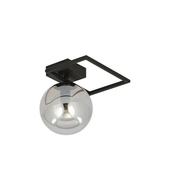 Plafonnier IMAGO 1 E en noir et gris anthracite IMAGO 1E NOIR/GRIS ANTHRACITE