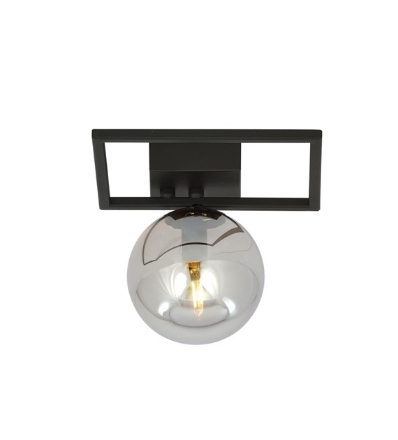 Plafonnier IMAGO 1 E en noir et gris anthracite IMAGO 1E NOIR/GRIS ANTHRACITE