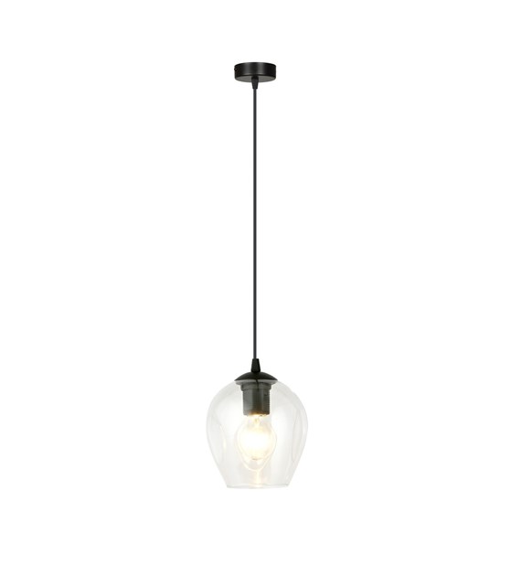 ISTAR suspension minimaliste abat-jours en verre, origine Pologne ISTAR 1 BL TRANSPARENT