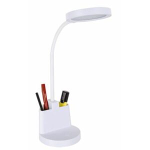 Lampe de bureau avec organiseur LABOR LED 8W DIM blanche