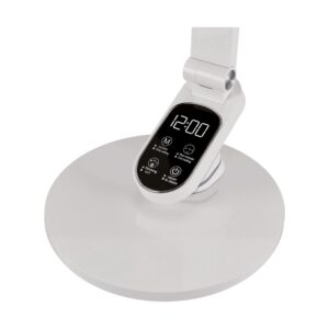 Lampe de bureau LED avec horloge RAGAS 9W CCT DIM CRI95 blanche