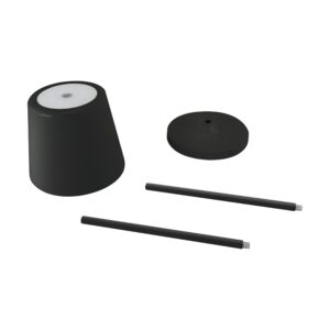Lampe de table de jardin avec batterie noire TOGA LED 2W 200lm CCT DIM USB-C