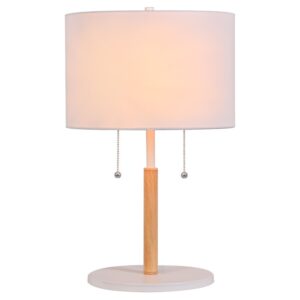 Lampe de table FOGO 2xE27 - blanc