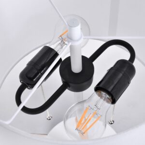 Lampe de table FOGO 2xE27 - blanc