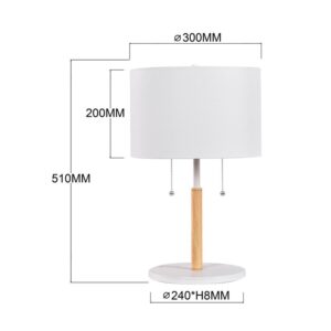 Lampe de table FOGO 2xE27 - blanc