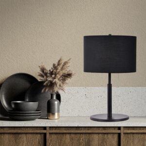 Lampe de table FOGO 2xE27 - noir