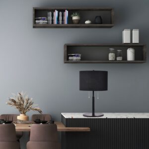 Lampe de table FOGO 2xE27 - noir